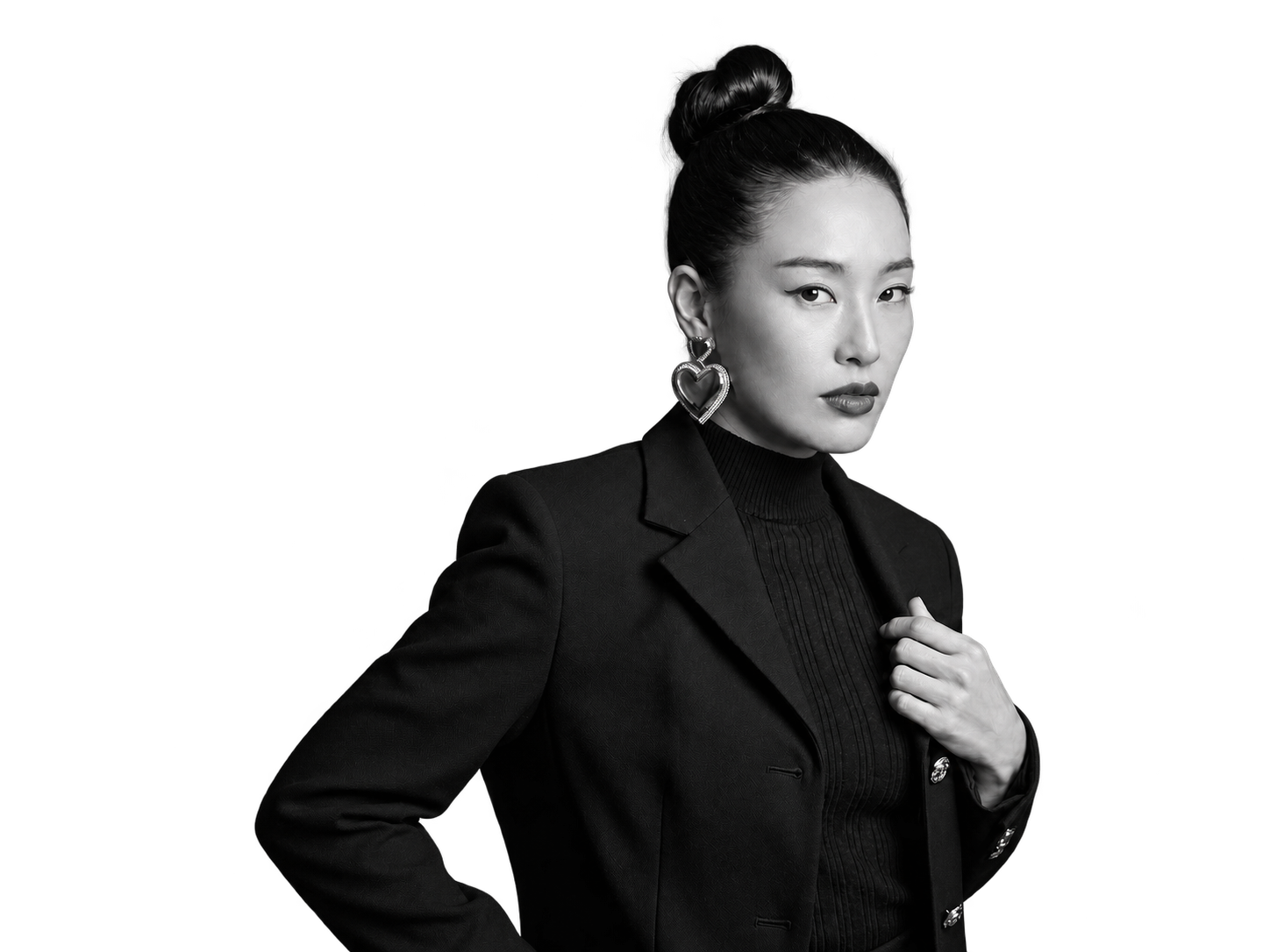 Heewon Kim, founder of Beauhemm, in a black and white portrait